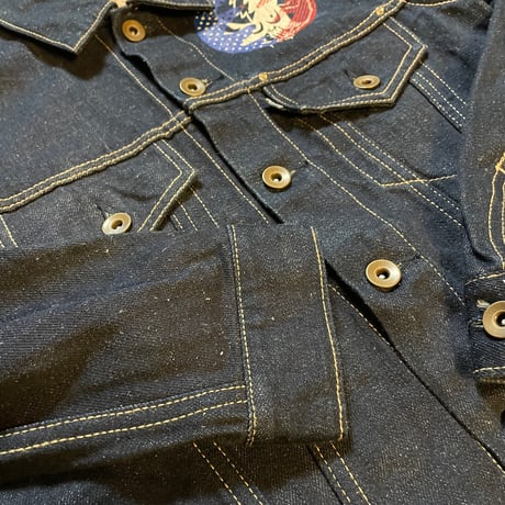 hemp denim jacket for women <JOINT> *Seisen" custom