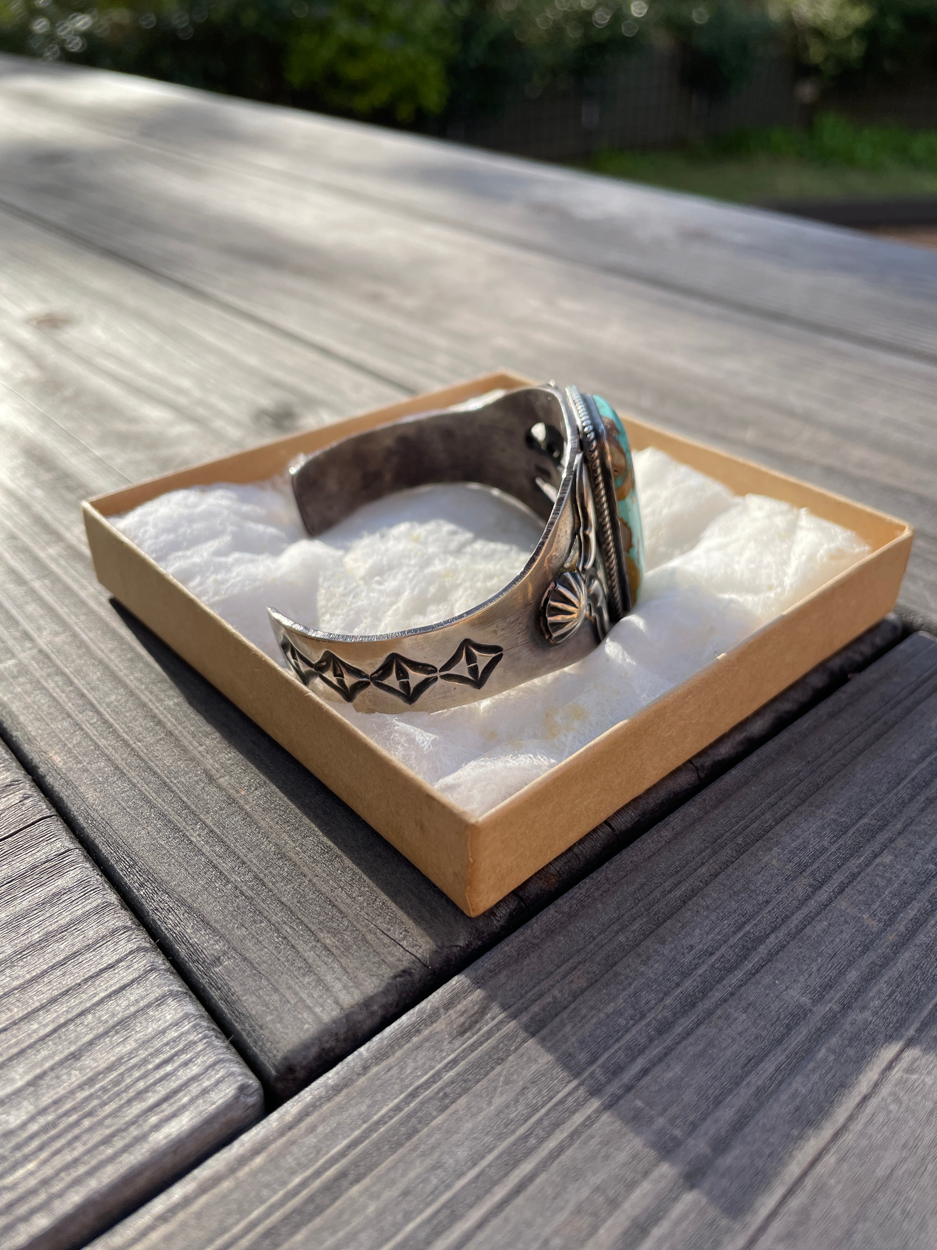 NAVAJO 故カークスミスKirk Smithターコイズ&コーラルバングル Vintage Navajo cuff bangle <made by Kirk Smith>