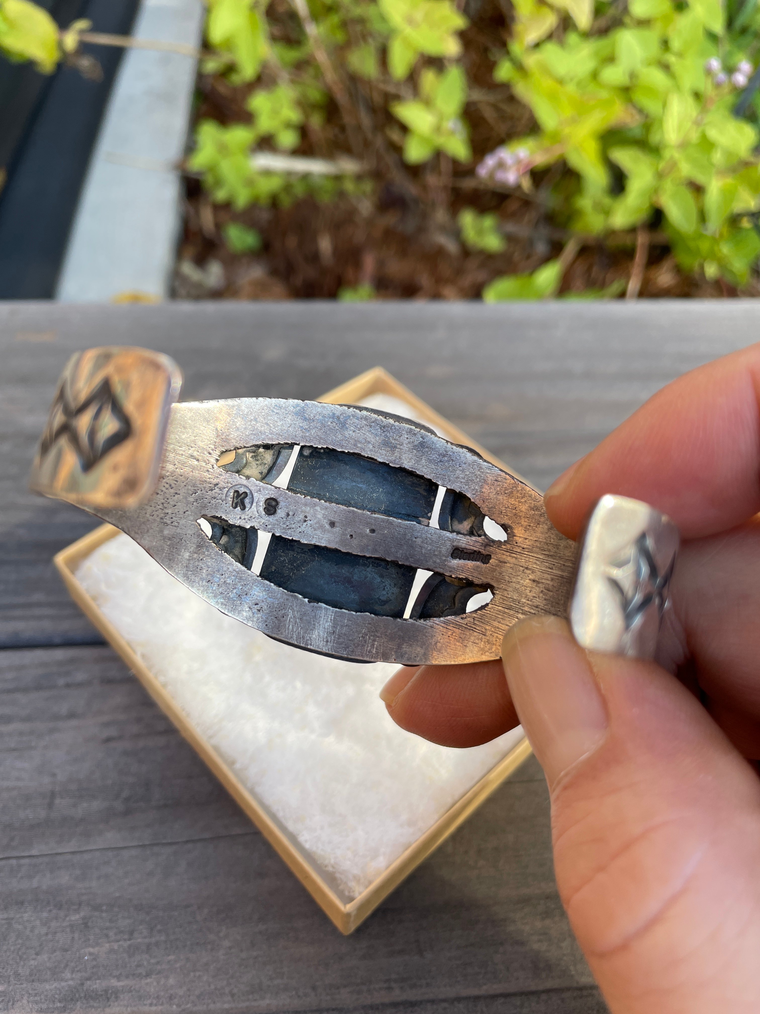 Vintage Navajo cuff bangle <made by Kirk Smith>