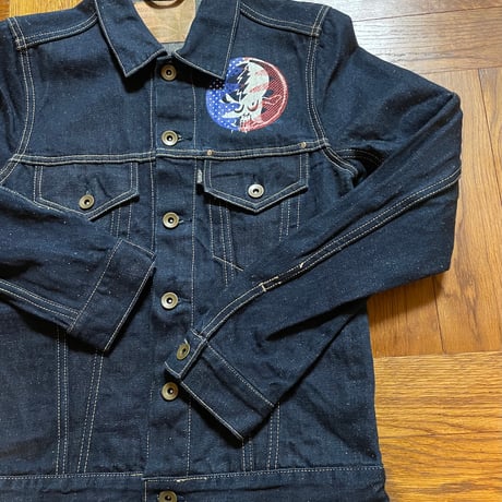 hemp denim jacket for women <JOINT> *Seisen" custom
