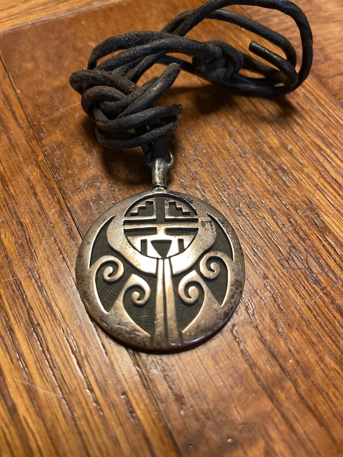 Hopi coin pendant top | DOWN ON THE CORNER