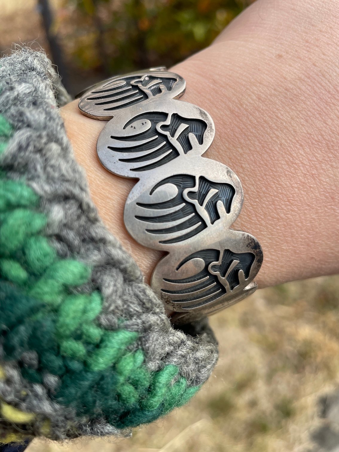 Hopi Bear paw cuff bangle - Old Stock | DOWN ON