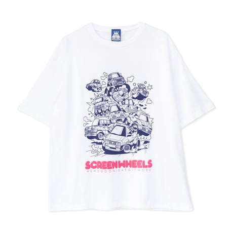 HEADGOONIE x EDITMODE SCREEN WHEELS BIG Tshirts (BOX入り）