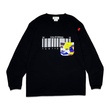 NUMBER PLATE LONGSLEEVE Tshirts（空とぶ機関車ポケット付）