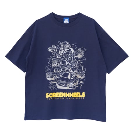HEADGOONIE x EDITMODE SCREEN WHEELS BIG Tshirts (BOX入り）