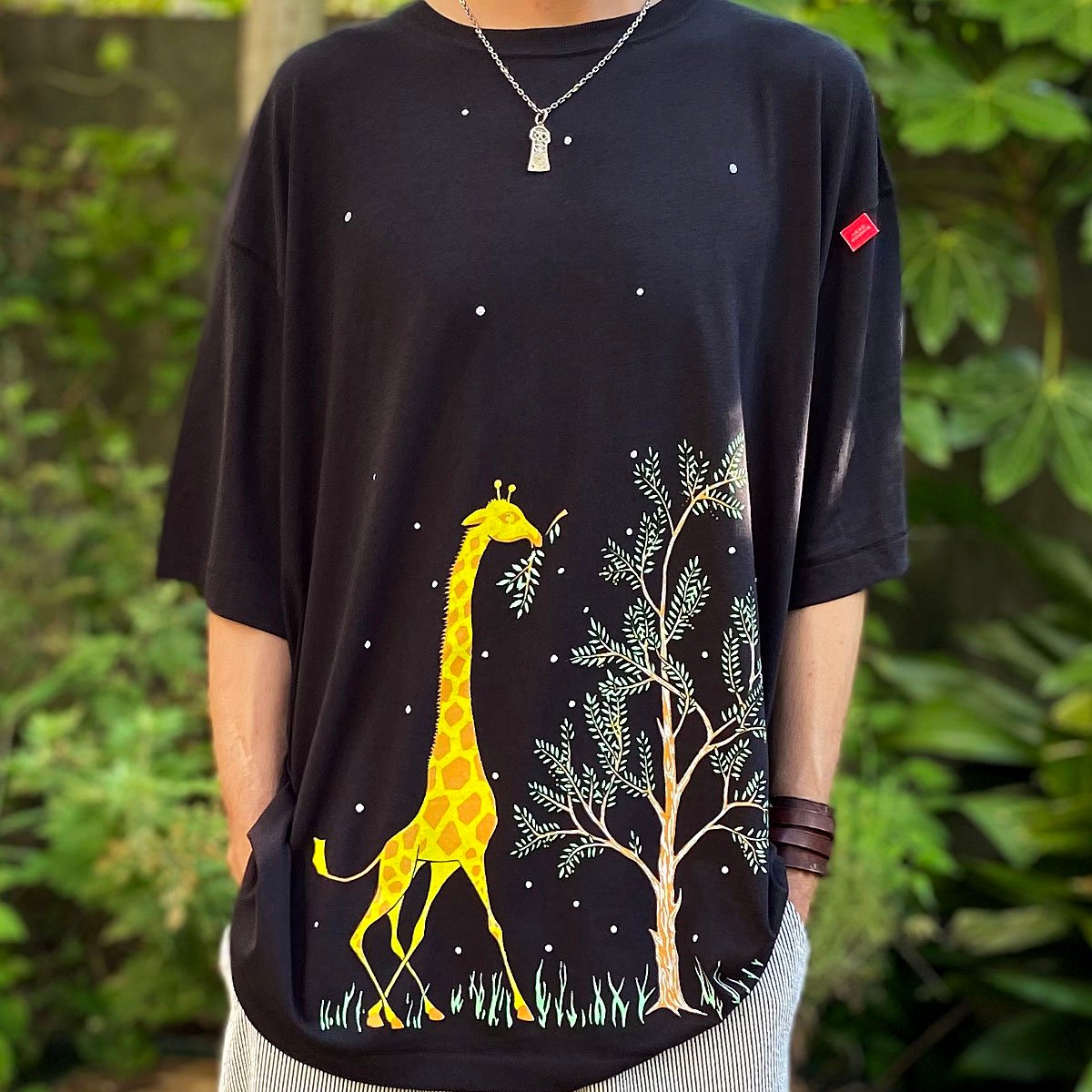 giraffe コーヒータイ ブラック無糖派｜カラーチップcoffeeタイ BEIGE×NAVY – giraffe
