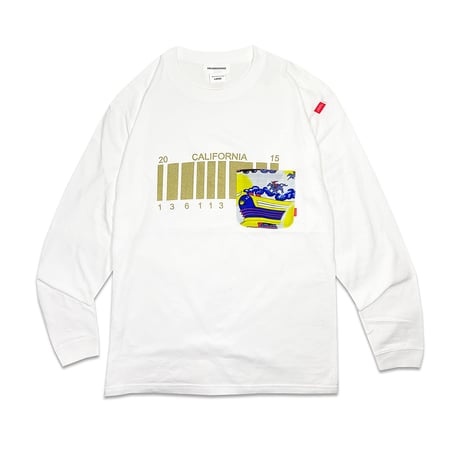 NUMBER PLATE LONGSLEEVE Tshirts（空とぶ機関車ポケット付）