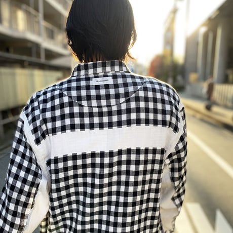 2FACE W-GAUZE GINGHAM CHECK SHIRTS