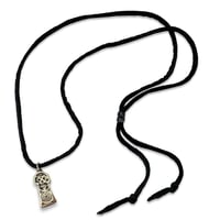 SKULLKEY SILVER PENDANT（革ヒモ）