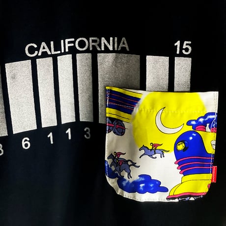 NUMBER PLATE LONGSLEEVE Tshirts（空とぶ機関車ポケット付）