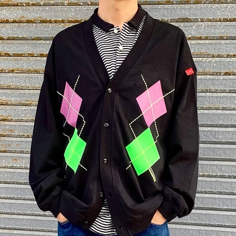 JOKER ARGYLE SWEAT CARDIGAN