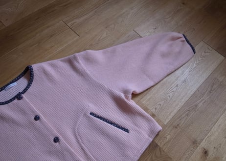 素朴なニットジャケット / Pink 2