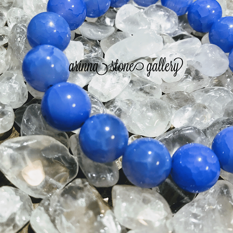 12ミリブルードラゴンアイ（青龍紋瑪瑙）ブレスレット | レアストーン