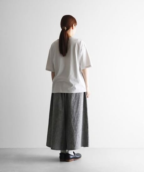 HUIS in house | SUVIN COTTON5分袖カットソー（アイスグレー）【ユニセックス】CS101