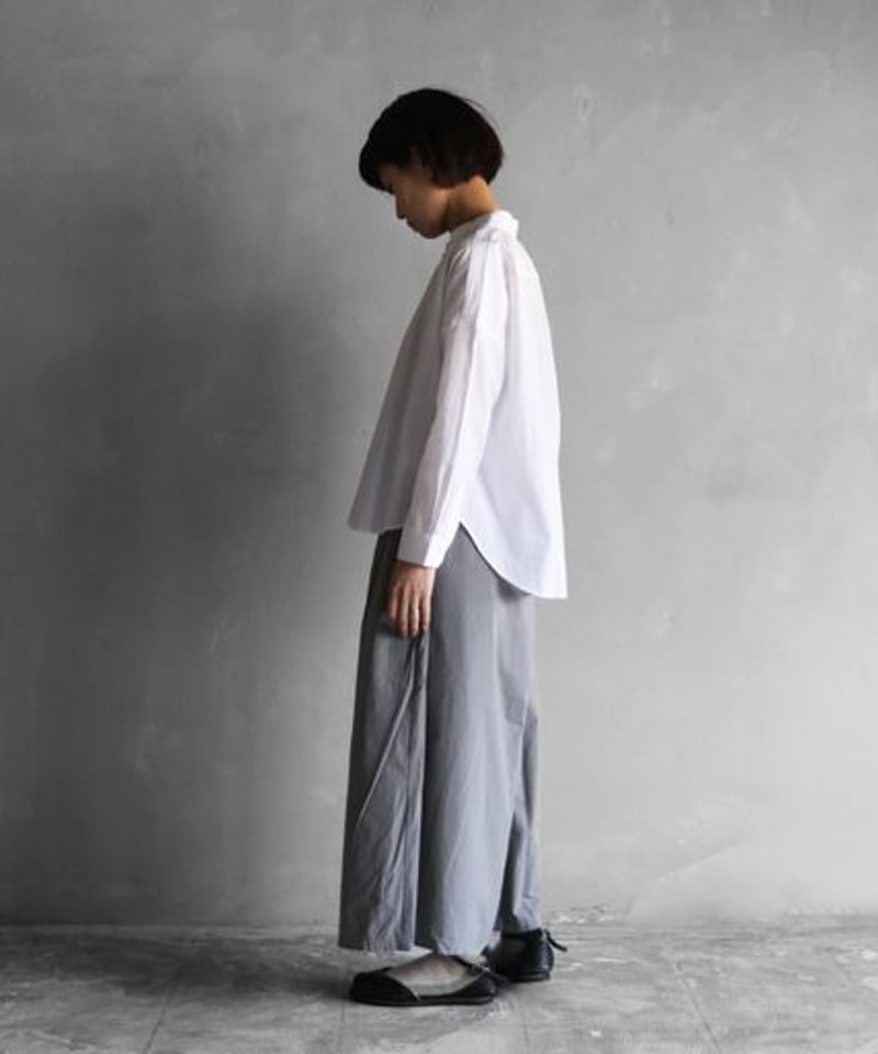 HUIS |コードレーンワイドブラウス（白）【レディス】U102 | 絲