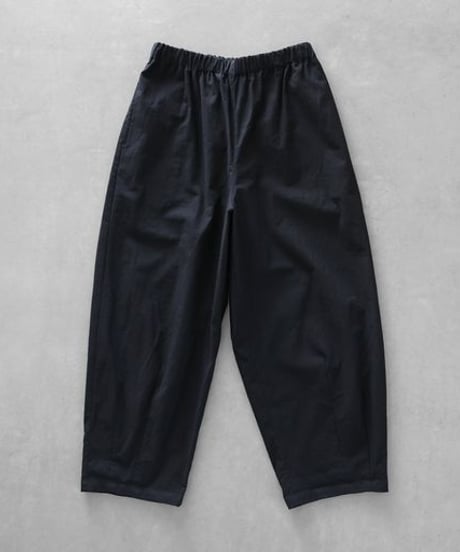 HUIS |やわらかシーチングコットンバルーンパンツロング（ブラック）【ユニセックス】506L