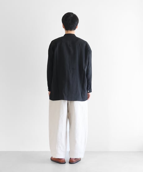 HUIS |オールドレピア天日干しラミーリネンバルーンパンツロング（エクリュ）【ユニセックス】506L