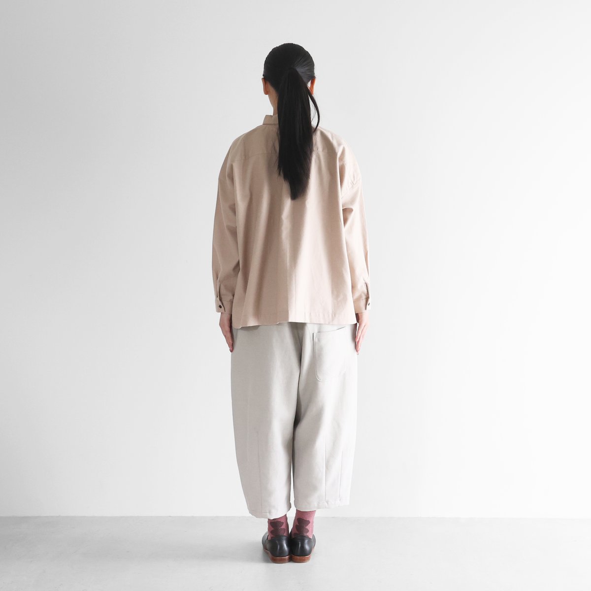 HUIS | 厚手モールスキンバルーンパンツ（グレー）【ユニセックス
