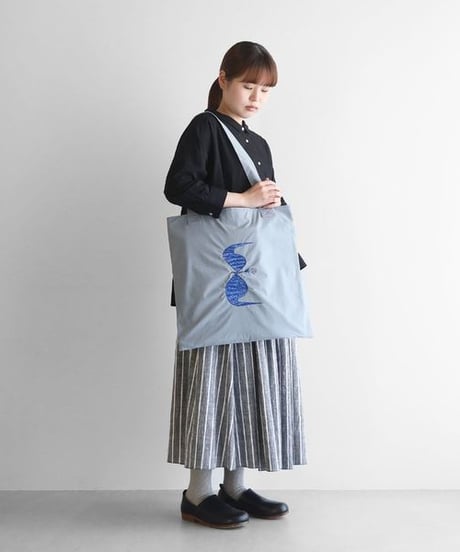 HUIS |“山口一郎×HUIS”限定レコードバッグ【bluebird ブルーバード】（ブルーグレー）