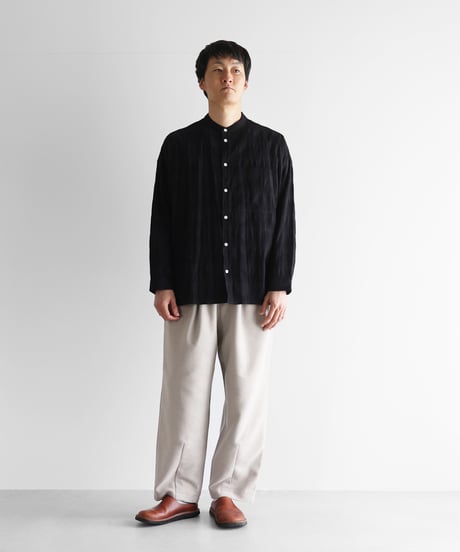 HUIS | 厚手モールスキンワイドパンツ（グレー）【ユニセックス】504