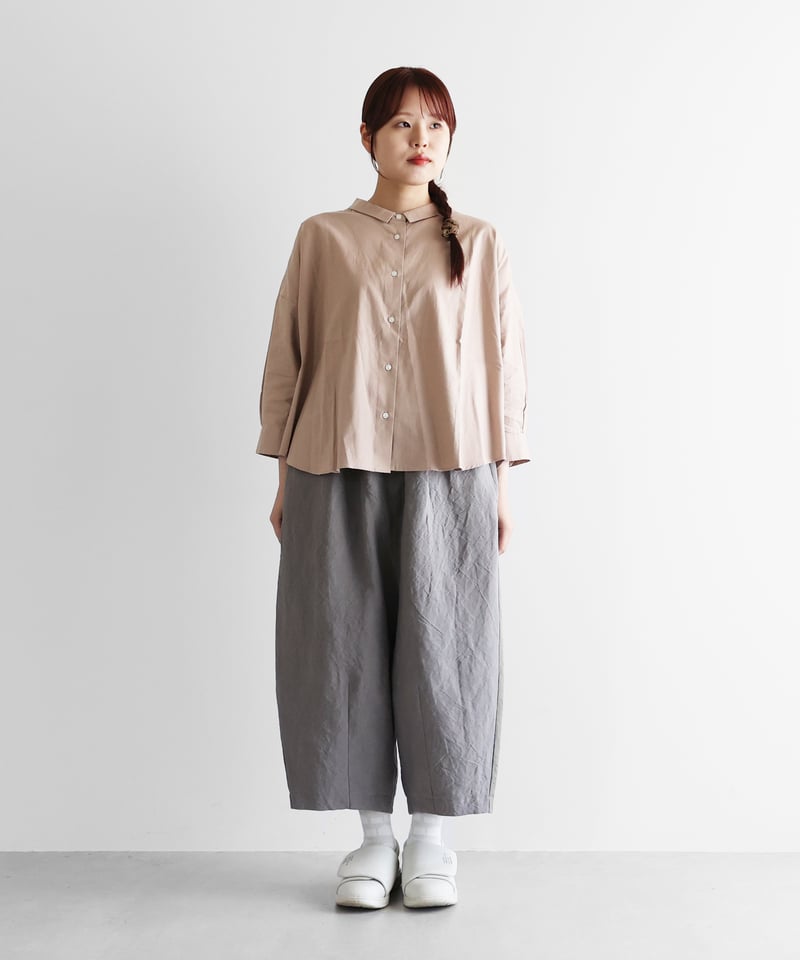 HUIS遠州織物みじんコール　サルエルバルーンパンツ黒 みじんコールサルエルバルーンパンツ【ユニセックス】511を