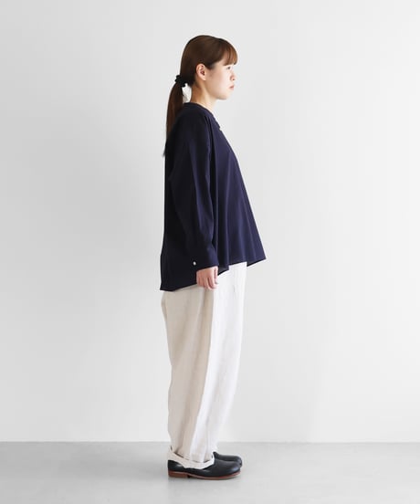 HUIS |オールドレピア天日干しラミーリネンバルーンパンツロング（エクリュ）【ユニセックス】506L