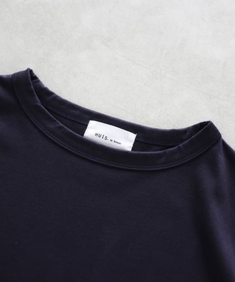 HUIS in house | SUVIN COTTON5分袖カットソー（ダークネイビー）【ユニセックス】CS101