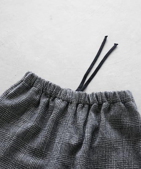 HUIS | “HUIS×尾州”縮絨ウールバルーンパンツ（グレンチェック）【ユニセックス】506