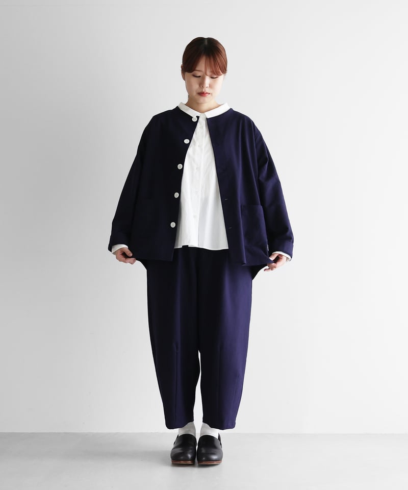 HUIS |スヴィンオックスフォードバルーンパンツ（フレンチネイビー