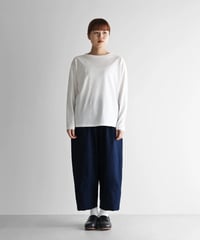HUIS |やわらかシーチングコットンバルーンパンツ（ダークネイビー）【ユニセックス】506