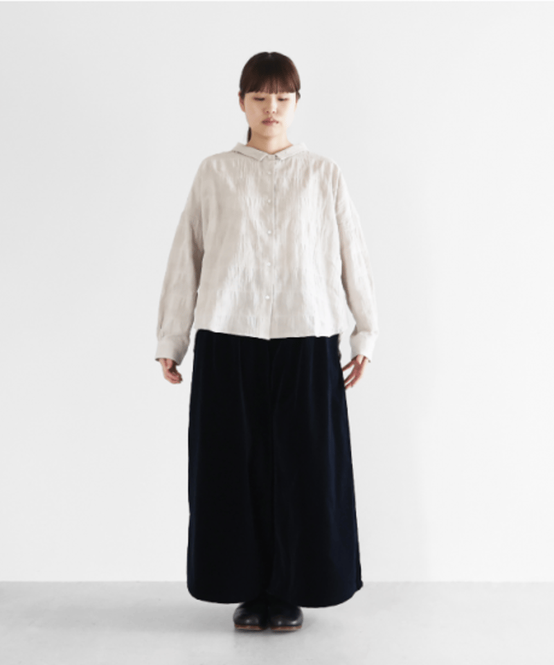 HUIS | シャトルベルベッティーン(別珍)スカートパンツ（ダーク