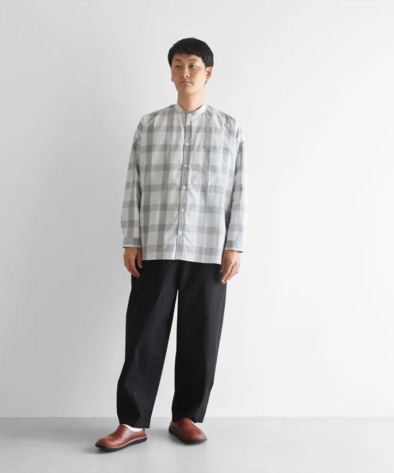 HUIS |パラシュートクロスバルーンパンツロング（ブラック）【ユニ