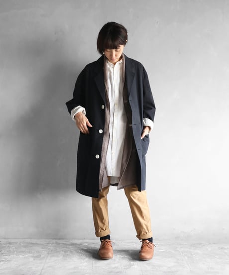HUIS | ウォッシャブルウールロングカーディガン（チャコールブラウン）【ユニセックス】701