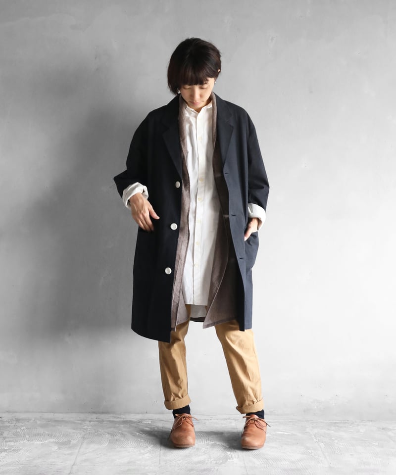 HUIS | ウォッシャブルウールロングカーディガン（チャコール