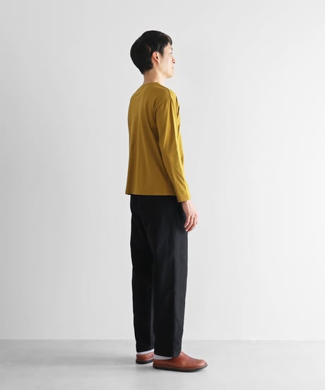 HUIS in house |［HUIS in house］SUVIN COTTON長袖カットソー（ピクルス）【ユニセックス】CS201