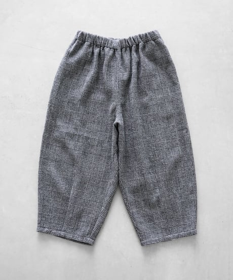 HUIS | “HUIS×尾州”縮絨ウールバルーンパンツ（グレンチェック）【ユニセックス】506