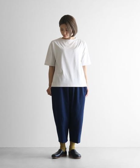 HUIS in house | SUVIN COTTON5分袖カットソー（アイスグレー）【ユニセックス】CS101