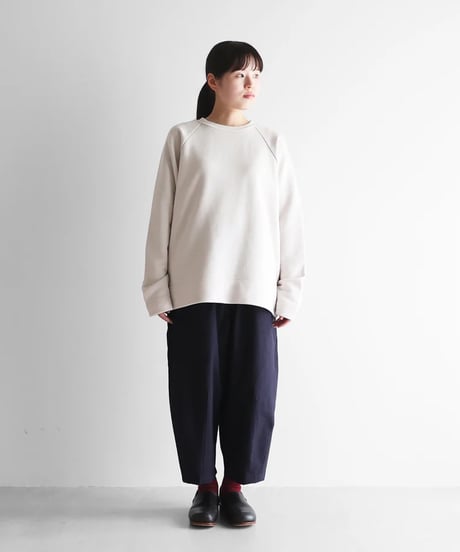 HUIS | ［HUIS in house］SUVINプレーンプルオーバー（ホワイトグレー）【ユニセックス】SW204