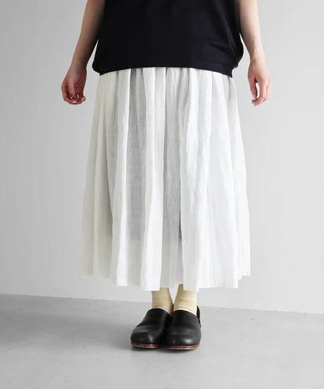 HUIS |［HUIS in house］SUVIN COTTONペチスカート（ダークネイビー）【レディス】U401