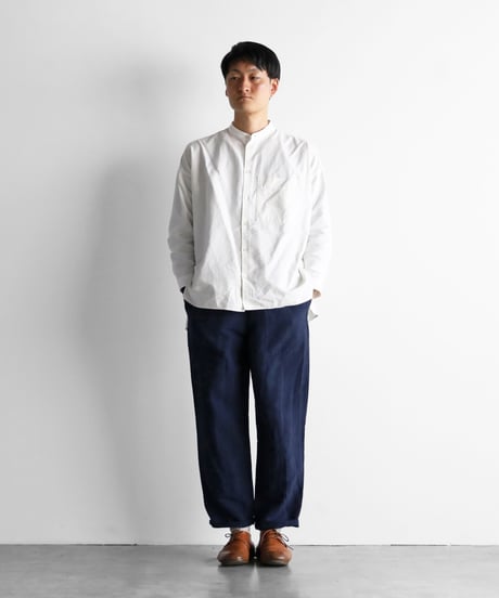 HUIS |バンブーリネンイージーワークパンツ（ネイビー）【ユニセックス】507