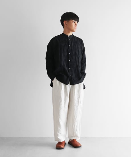 HUIS | バンブーリネンワイドパンツ（オフホワイト）【ユニセックス】504