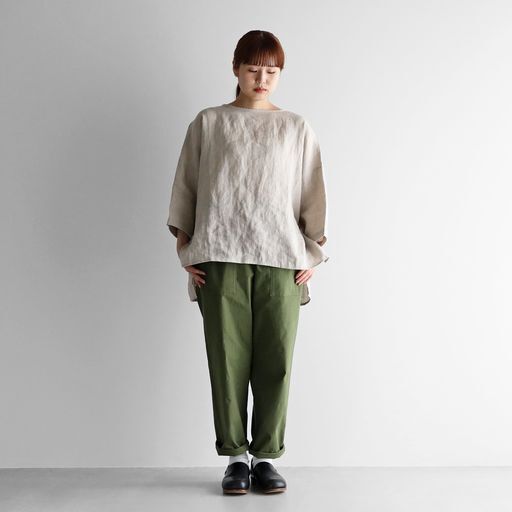 Huis 遠州織物 綿麻バフクロスイージーワークパンツ 507 綿麻(コットンリネン)バフクロスイージーワークパンツ 507を
