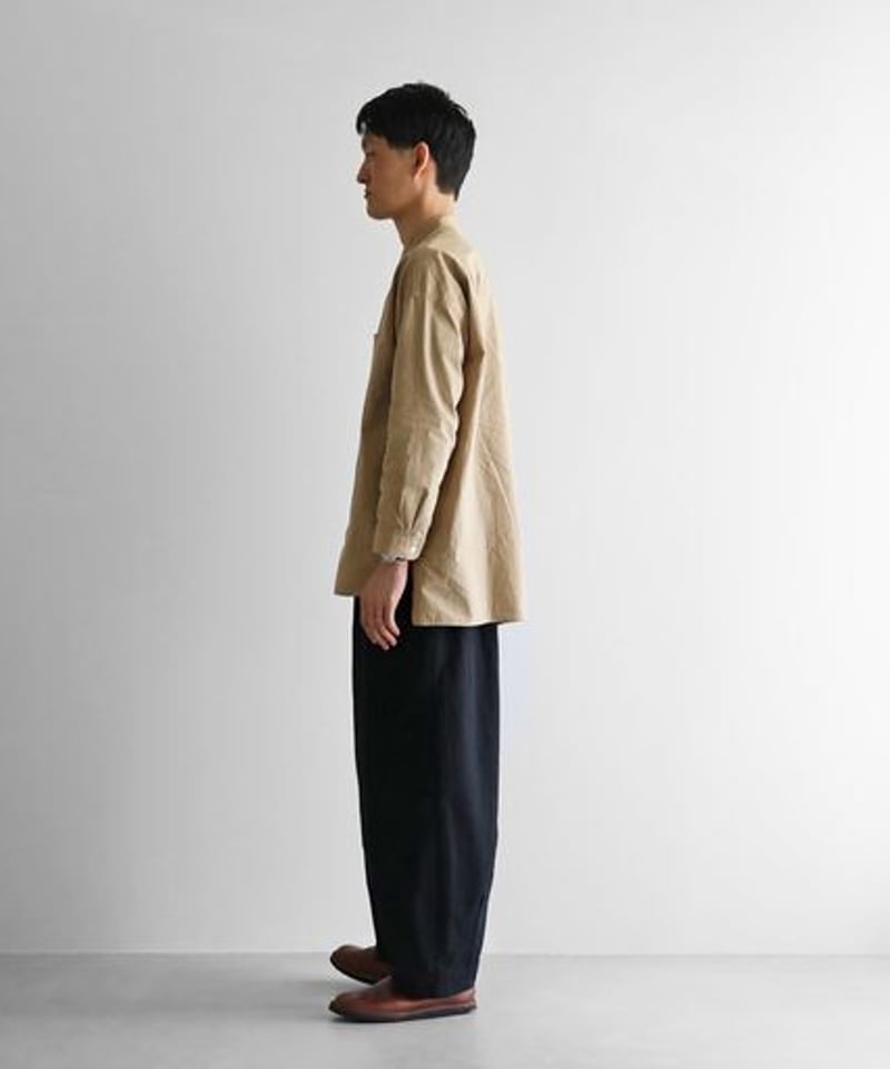 HUIS |やわらかシーチングコットンバルーンパンツロング（ブラック