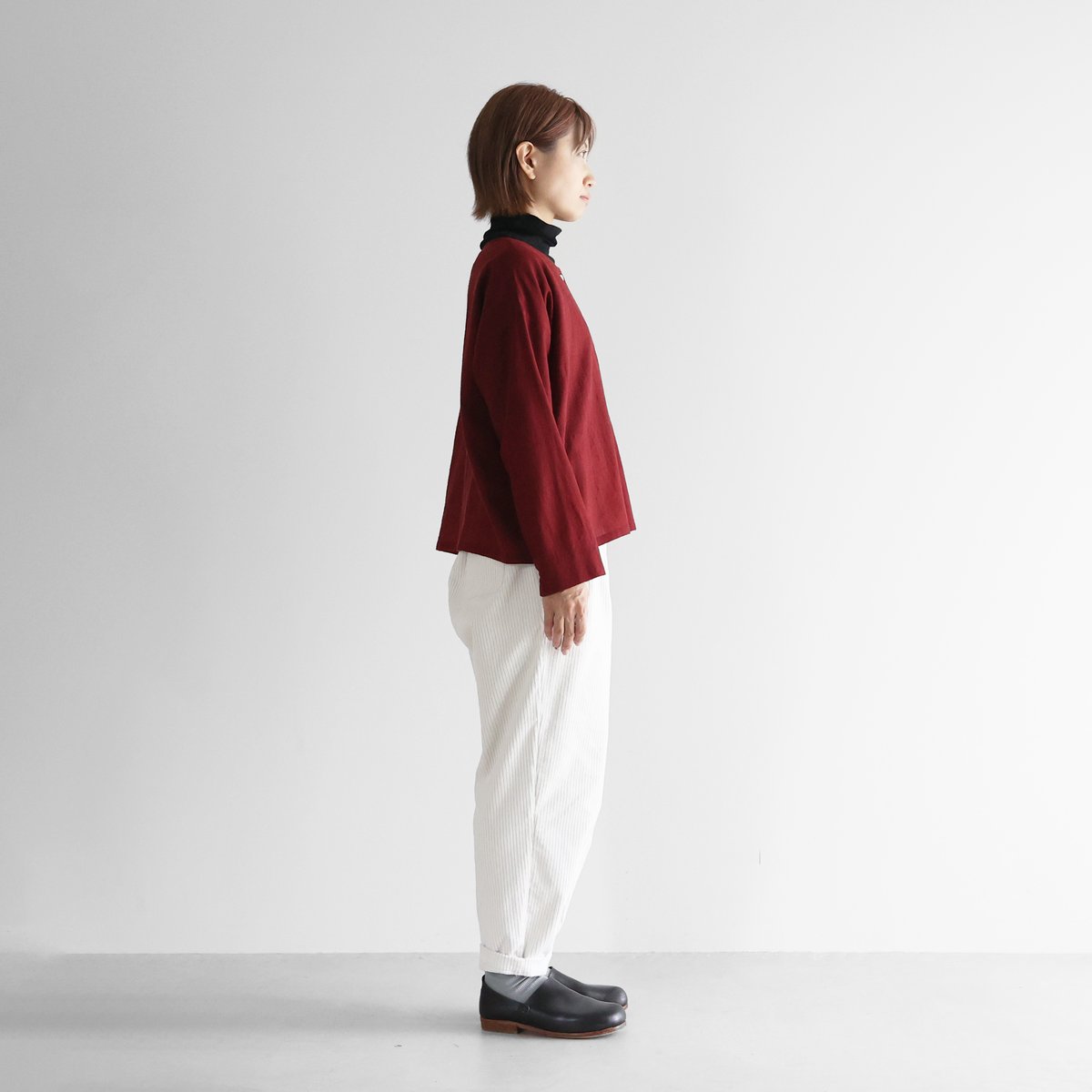 〜専用〜　ハウスHUIS◆ウォッシャブルウールショートカーディガン◆ダークグレー HUIS | ウォッシャブルウールショートカーディガン（グレー