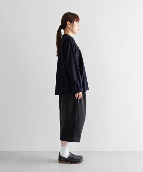 HUIS | シャトルコーデュロイ8分丈パンツ（細畝・ダークグレー）【ユニセックス】503