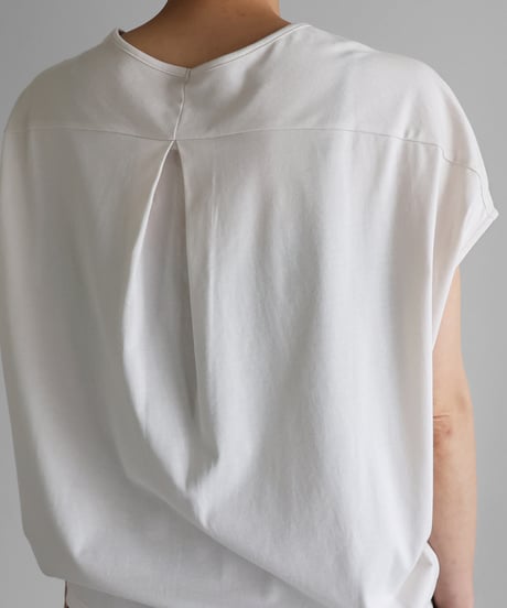 HUIS |［HUIS in house］SUVIN COTTONフレンチスリーブコクーンカットソー（グレージュ）【レディス】CS108