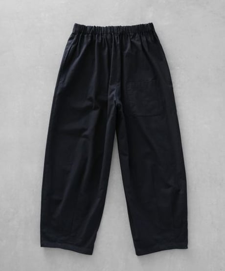 HUIS |やわらかシーチングコットンバルーンパンツロング（ブラック）【ユニセックス】506L
