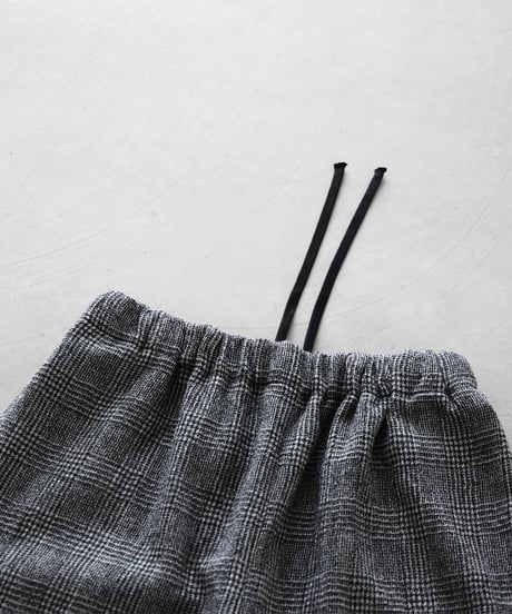 HUIS | “HUIS×尾州”縮絨ウールバルーンパンツロング（グレンチェック）【ユニセックス】506L