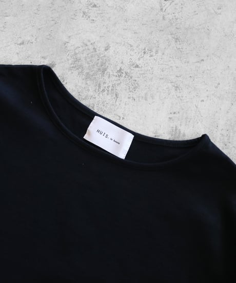 HUIS |［HUIS in house］SUVIN COTTON長袖コクーンカットソー（ブラック）【レディス】CS202
