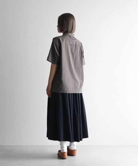HUIS | オーガニックコットン半袖ポロシャツ（ブラウングレー）【ユニセックス】616
